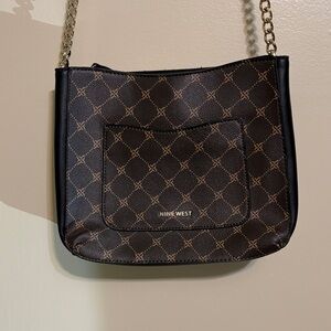 Nine West Black and Tan Shoulder Bag